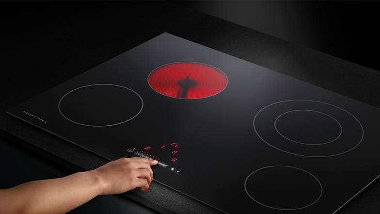 Fisher & Paykel 60CM 4 Zone Ceramic Cooktop - Black (Series 5/CE604DTB1)