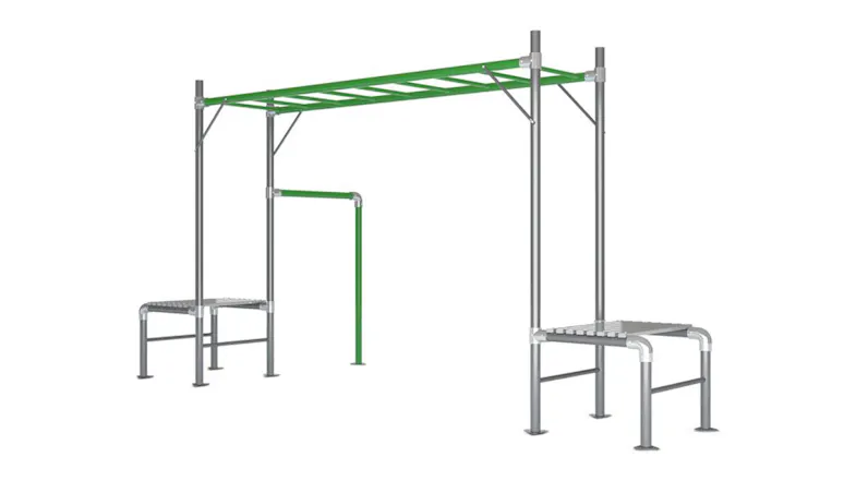 Green Spider "Waiheke" Monkey Bar Gym Set Green Spider "Waiheke" Monkey Bar Gym Set