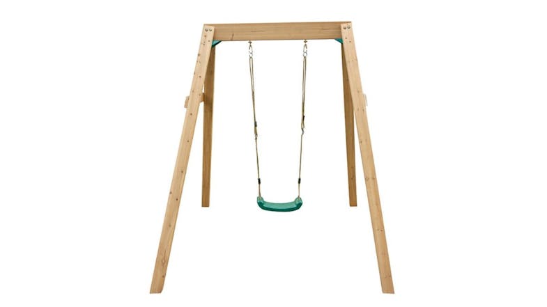 Green Spider "Nelson" Wooden Frame Single Swing Set Green Spider "Nelson" Wooden Frame Single Swing Set