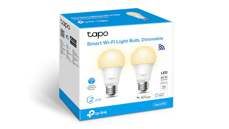 TP-Link Tapo L510E E27 8.7W Smart Light Bulb - 2 Pack (Dimmable White Ambiance) TP-Link Tapo L510E E27 8.7W Smart Light Bulb - 2 Pack (Dimmable White Ambiance)