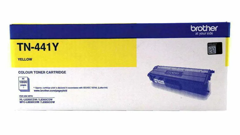 A view of the Brother TN-441Y Toner Cartridge A view of the Brother TN-441Y Toner Cartridge