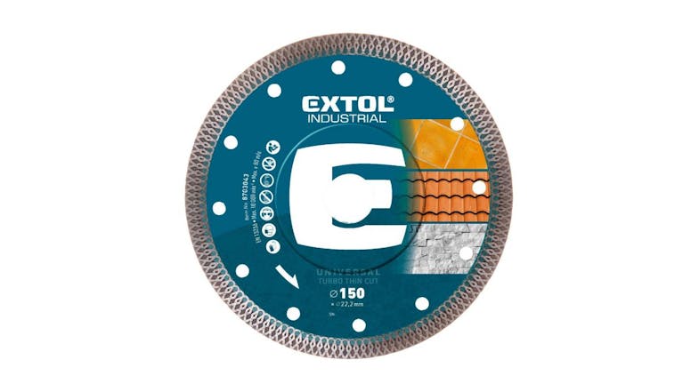 Extol Diamond Wet & Dry Turbo Thin Cutting Disk 150mm Extol Diamond Wet & Dry Turbo Thin Cutting Disk 150mm