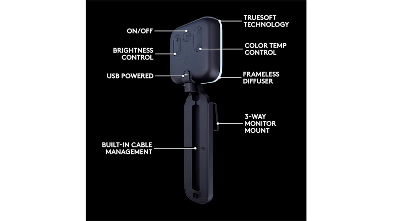 Logitech Litra Glow Premium LED Streaming Light with TrueSoft and Monitor Mount Logitech Litra Glow Premium LED Streaming Light with TrueSoft and Monitor Mount