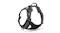 A right-angled view of a Truelove Oxford Dog Harness Extra Large in black finish A right-angled view of a Truelove Oxford Dog Harness Extra Large in black finish