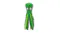 A whimsical green octopus-shaped plush toy with eight tentacles. A whimsical green octopus-shaped plush toy with eight tentacles.