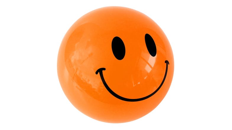 Avaro Smiley Face Ball 18cm - Orange Avaro Smiley Face Ball 18cm - Orange