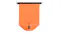 Flat view of an unrolled orange NNEVL 10L dry bag with top buckle Flat view of an unrolled orange NNEVL 10L dry bag with top buckle