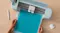Cricut Heat-Activated Colour Changing Permanent Vinyl 12" x 24" - Turquoise to Light Blue (1 Roll) Cricut Heat-Activated Colour Changing Permanent Vinyl 12" x 24" - Turquoise to Light Blue (1 Roll)
