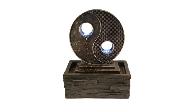 Water Feature Yin Yang 35 x 20 x 47cm - Black Water Feature Yin Yang 35 x 20 x 47cm - Black