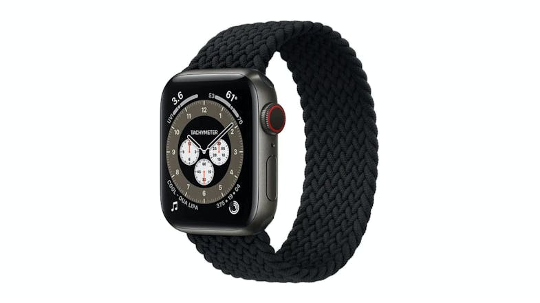 Equipo Braided Solo Loop Replacement Watch Straps for Apple Watch 38mm - Black Equipo Braided Solo Loop Replacement Watch Straps for Apple Watch 38mm - Black