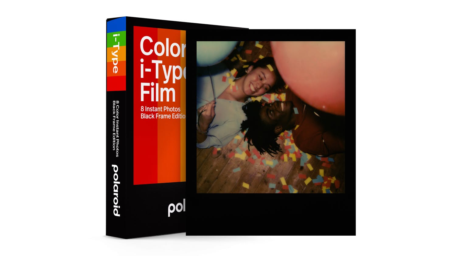 Polaroid  i-Type Colour Film with Black Frame - 1 Pack (8 Photos)