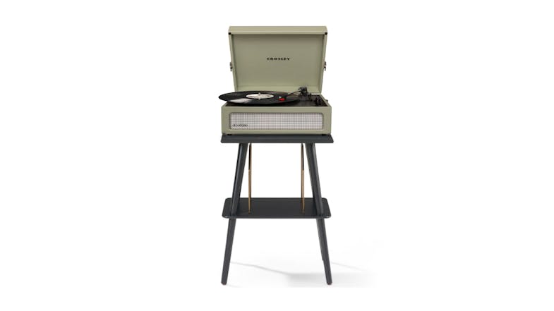 Crosley Voyager Bluetooth Turntable w/ Manchester Turntable Stand - Sage Crosley Voyager Bluetooth Turntable w/ Manchester Turntable Stand - Sage
