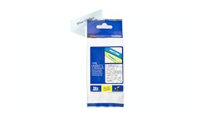 Brother TZe-M65 White on Clear Matte Labelling Tape - 36mm x 8m