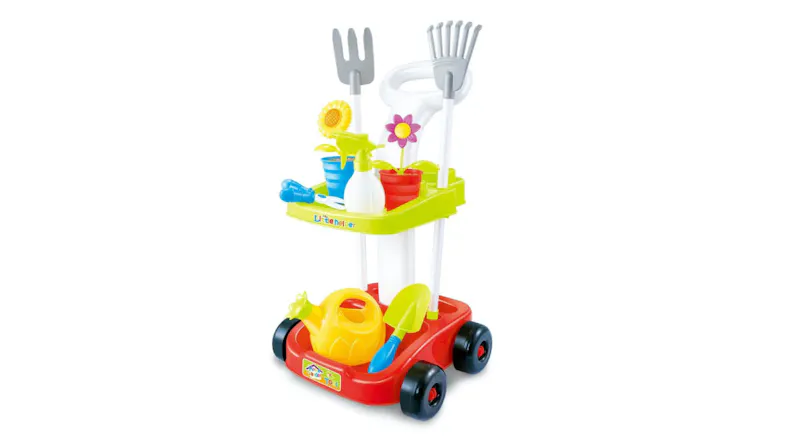 Gem Toys Children's Play Garden Trolley w/ Accessories, Tools Gem Toys Children's Play Garden Trolley w/ Accessories, Tools