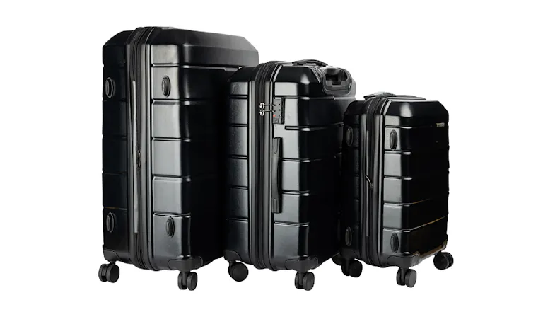 Olympus Artemis Hard Luggage Set 3pcs. - Black Olympus Artemis Hard Luggage Set 3pcs. - Black