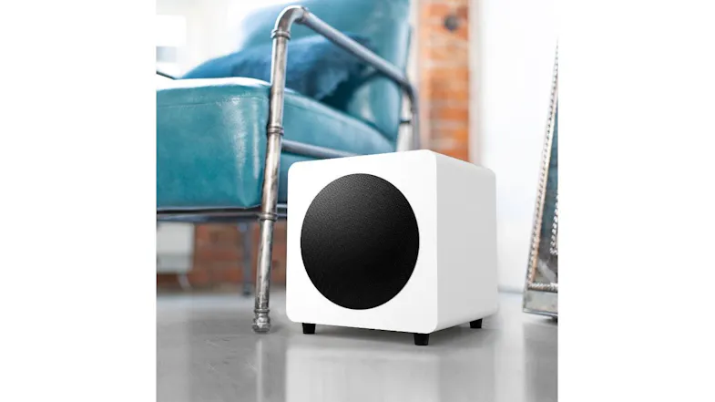 Kanto SUB8W 300W 8" Subwoofer - Matte White Kanto SUB8W 300W 8" Subwoofer - Matte White