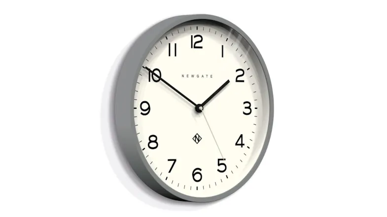 Newgate "Number Three Echo" Wall Clock - Silicone Grey Newgate "Number Three Echo" Wall Clock - Silicone Grey