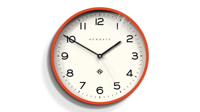 Newgate "Number Three Echo" Wall Clock - Silicone Orange Newgate "Number Three Echo" Wall Clock - Silicone Orange