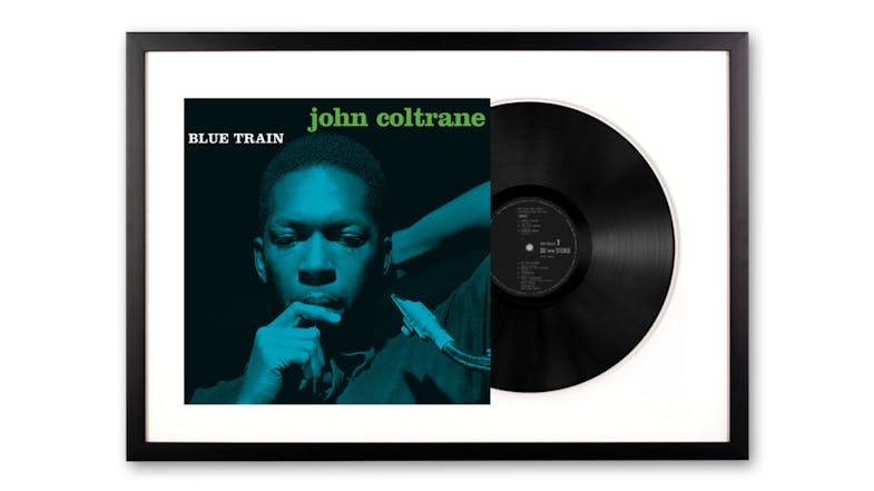 John Coltrane - Blue Train Framed Vinyl + Album Art John Coltrane - Blue Train Framed Vinyl + Album Art