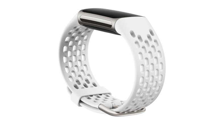 Fitbit Sport Band for Charge 5 Activity Tracker - White (Large)
