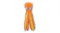 A whimsical orange octopus-shaped plush toy with eight tentacles. A whimsical orange octopus-shaped plush toy with eight tentacles.