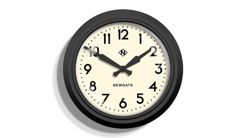 Newgate "50S Station" Wall Clock - Black Newgate "50S Station" Wall Clock - Black