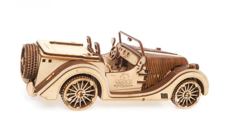 Ugears Wooden Mechanical Model - Roadster VM-01 Ugears Wooden Mechanical Model - Roadster VM-01