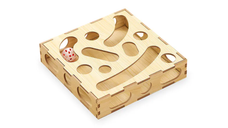Fluff n' Stuff Wooden Maze Puzzle Box Cat Toy Fluff n' Stuff Wooden Maze Puzzle Box Cat Toy