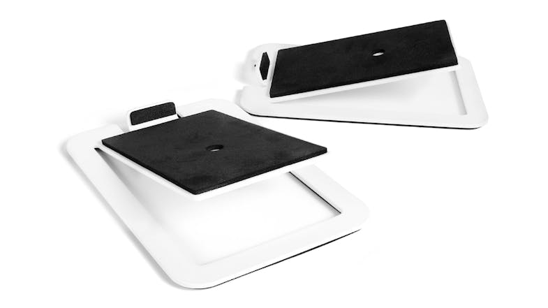 Kanto S4W Angled Speaker Stands for Desktops - White Kanto S4W Angled Speaker Stands for Desktops - White