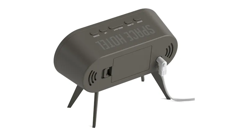 Newgate "Space Hotel Cyborg" LED Alarm Clock - Grey Newgate "Space Hotel Cyborg" LED Alarm Clock - Grey
