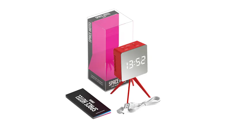 Newgate "Space Hotel Cyborg" LED Alarm Clock - Red Newgate "Space Hotel Cyborg" LED Alarm Clock - Red