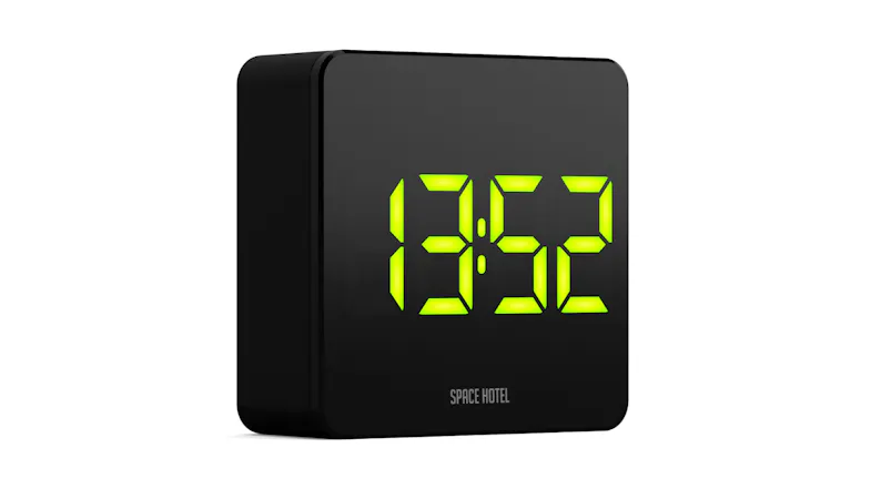 Newgate "Space Hotel Orbatron" LED Alarm Clock - Black/Green Newgate "Space Hotel Orbatron" LED Alarm Clock - Black/Green