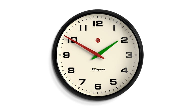 Newgate "Superstore Alpha Dial" Wall Clock - Black Newgate "Superstore Alpha Dial" Wall Clock - Black