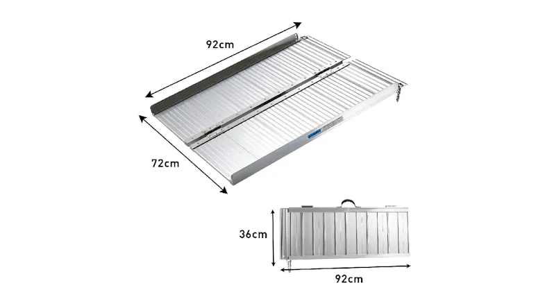Klika Aluminum Portable Wheelchair Ramp 92cm Klika Aluminum Portable Wheelchair Ramp 92cm