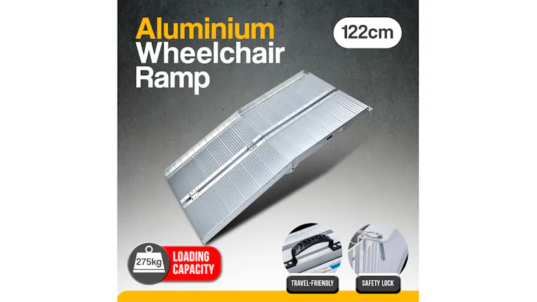 Klika Aluminum Portable Wheelchair Ramp 122cm Klika Aluminum Portable Wheelchair Ramp 122cm