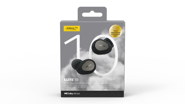 Jabra Elite 10 Active Noise Cancelling True Wireless In-Ear Headphones - Titanium Black