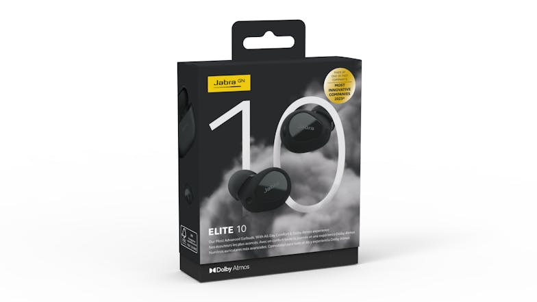 Jabra Elite 10 Active Noise Cancelling True Wireless In-Ear Headphones - Gloss Black