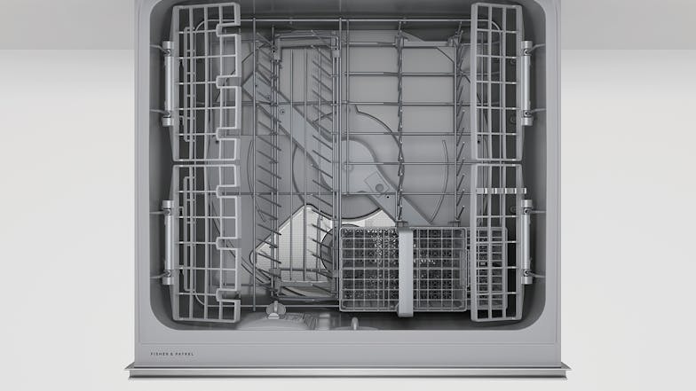 Fisher & Paykel 14 Place Settings 6 Program Built-Under Double Drawer Dishwasher - Stainless Steel (Series 7/DD60D2NX9)