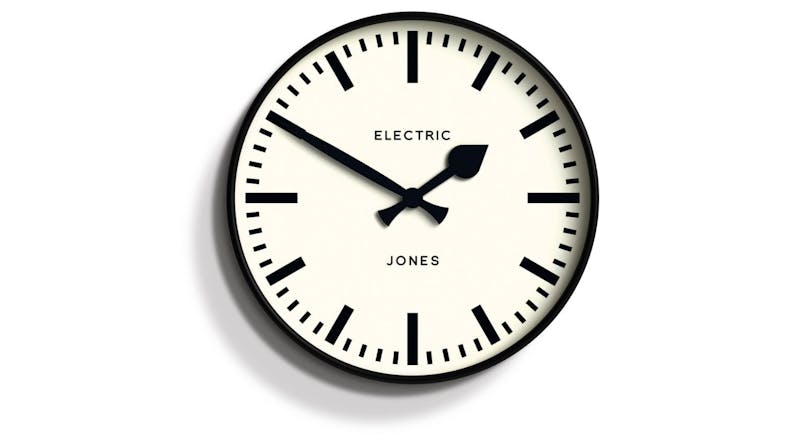 Newgate "Jones Railway" Wall Clock - Black Newgate "Jones Railway" Wall Clock - Black