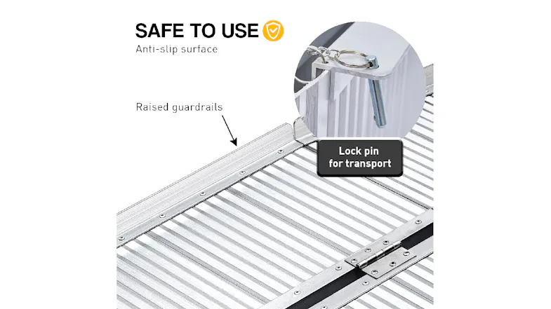 Klika Aluminum Portable Wheelchair Ramp 152.5cm Klika Aluminum Portable Wheelchair Ramp 152.5cm