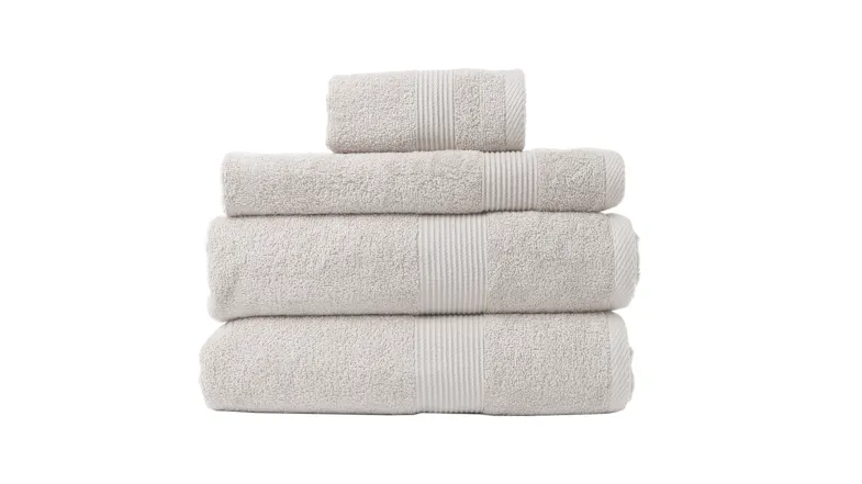 Royal Comfort Cotton Bamboo Towel Set 4 Piece - Sea Holly Royal Comfort Cotton Bamboo Towel Set 4 Piece - Sea Holly