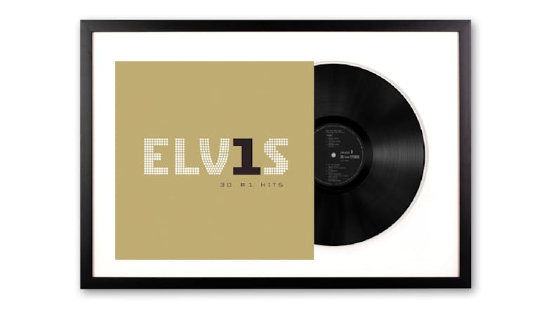 Elvis Presley - 30 #1 Hits Framed Vinyl + Album Art Elvis Presley - 30 #1 Hits Framed Vinyl + Album Art