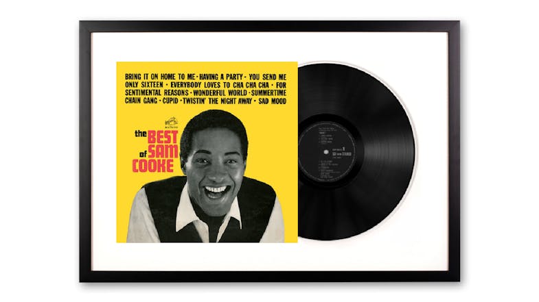 Sam Cooke - The Best Of Sam Cooke Framed Vinyl + Album Art Sam Cooke - The Best Of Sam Cooke Framed Vinyl + Album Art