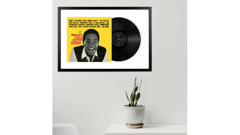 Sam Cooke - The Best Of Sam Cooke Framed Vinyl + Album Art Sam Cooke - The Best Of Sam Cooke Framed Vinyl + Album Art