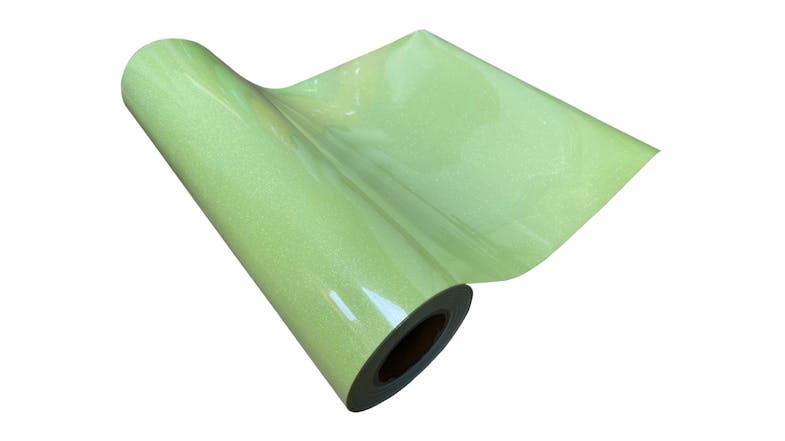 Magic Transfer Heat Transfer Vinyl 25 x 50cm - Glitter Neon Green Magic Transfer Heat Transfer Vinyl 25 x 50cm - Glitter Neon Green