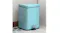SOGA Stainless Steel Square Rubbish Bin w/ Pedal 6L - Blue SOGA Stainless Steel Square Rubbish Bin w/ Pedal 6L - Blue