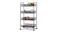 SOGA 4 Tier Steel Mesh Kitchen Storage Cart - Black SOGA 4 Tier Steel Mesh Kitchen Storage Cart - Black
