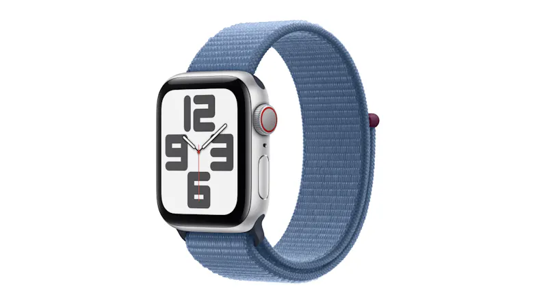 Apple Watch SE (3rd Gen) - Silver Aluminium Case with Winter Blue Sport Loop (40mm, Cellular & GPS, Bluetooth) Apple Watch SE (3rd Gen) - Silver Aluminium Case with Winter Blue Sport Loop (40mm, Cellular & GPS, Bluetooth)