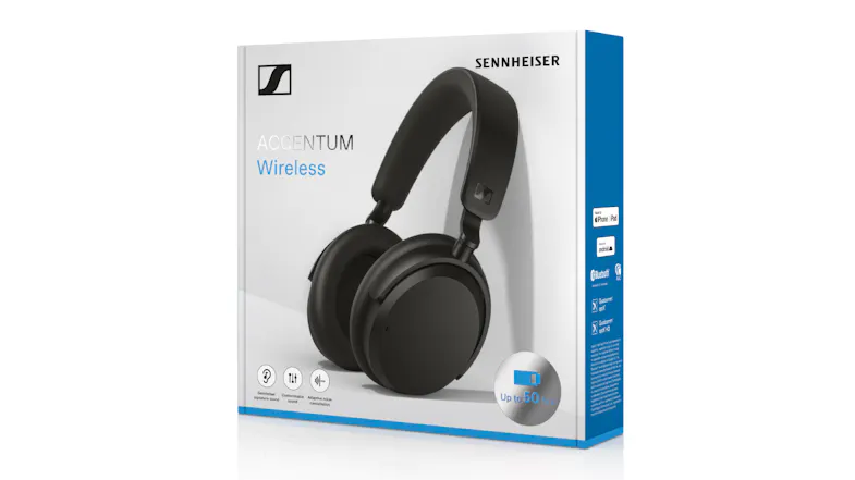 Sennheiser ACCENTUM Hybrid Active Noise Cancelling Wireless Over-Ear Headphones - Black Sennheiser ACCENTUM Hybrid Active Noise Cancelling Wireless Over-Ear Headphones - Black