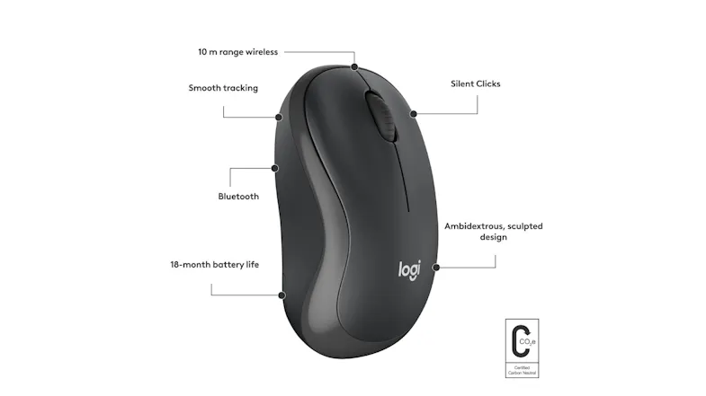 Logitech M240 Silent Wireless Mouse - Graphite Logitech M240 Silent Wireless Mouse - Graphite